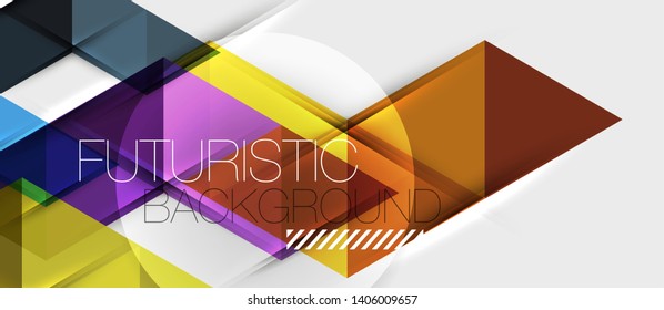 Triangle geometrical modern business presentation design template, abstract pattern for any background, vector illustration
