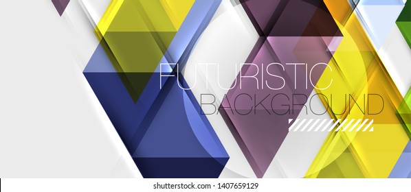 Triangle geometrical modern business presentation design template, abstract pattern for any background, vector illustration