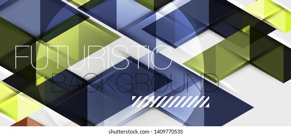 Triangle geometrical modern business presentation design template, abstract pattern for any background, vector illustration