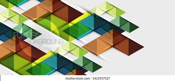 Triangle geometrical modern business presentation design template, abstract pattern for any background, vector illustration