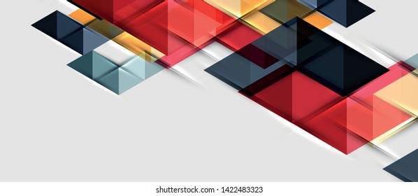 Triangle geometrical modern business presentation design template, abstract pattern for any background, vector illustration