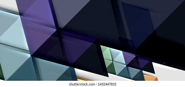 Triangle geometrical modern business presentation design template. Vector illustration