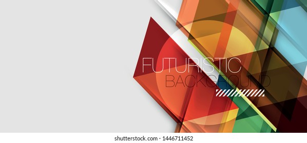 Triangle geometrical modern business presentation design template, abstract pattern for any background, vector illustration