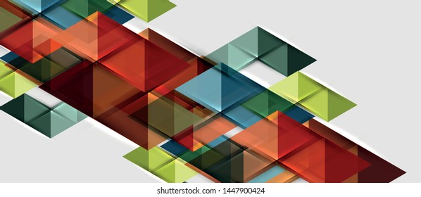 Triangle geometrical modern business presentation design template, abstract pattern for any background, vector illustration