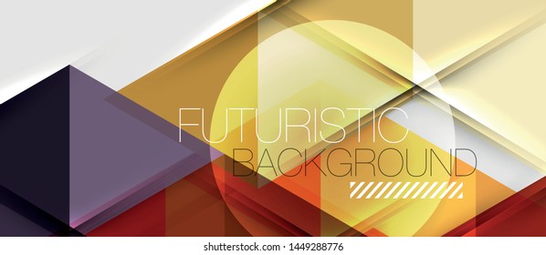 Triangle geometrical modern business presentation design template, abstract pattern for any background, vector illustration