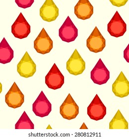  triangle geometrical water drop pattern
