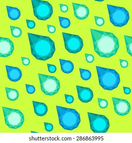 triangle geometrical water drop pattern