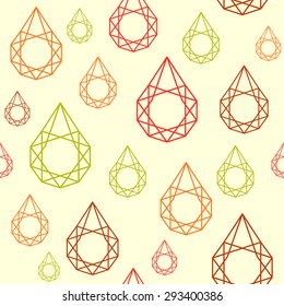 triangle geometrical water drop pattern