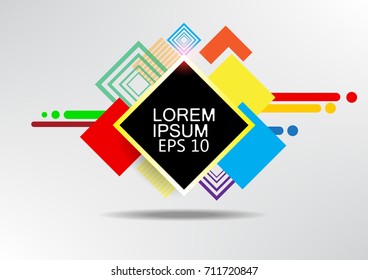 triangle geometry colorful background 
