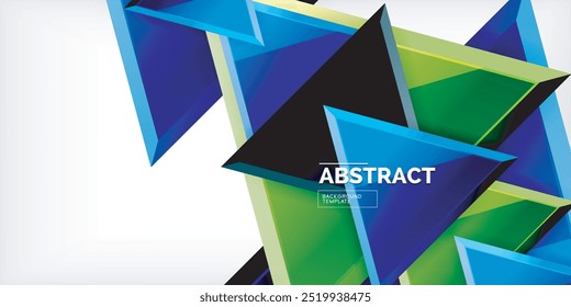 O vidro triangular molda o fundo abstrato geométrico. Ilustração vetorial para papel de parede, banner, plano de fundo, cartão, ilustração de livro, página inicial