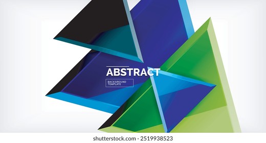 Triangle glass shapes geometric abstract background. Vector Illustration For Wallpaper, Banner, Background, Card, Book Illustration, landing page