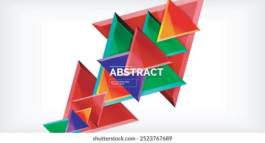 Dreieck Glas Formen geometrischen abstrakten Hintergrund. Vektorgrafik für Tapete, Banner, Hintergrund, Karte, Buchgrafik, Landing Page