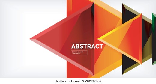 Triangle glass shapes geometric abstract background. Vector Illustration For Wallpaper, Banner, Background, Card, Book Illustration, landing page