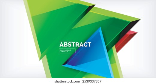 Fondo abstracto geométrico de las Formas de cristal del triángulo. Ilustración vectorial para el Fondo de pantalla, Anuncio, fondo, tarjeta, ilustración del libro, landing page