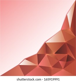 Triangle glowing background with place for text.