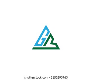 Triangle GM Logo Icon Design Concept Vector illustration.