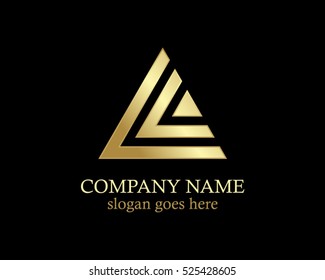 triangle gold logo