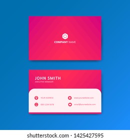 Triangle with Gradient for Business Card