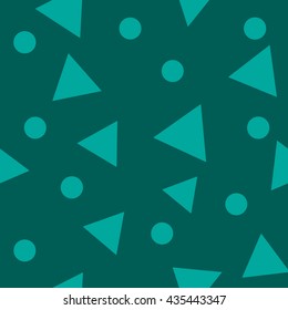 Triangle green seamless pattern. Fashion graphic background design. Modern stylish abstract texture. Colorful template for prints, textiles, wrapping, wallpaper, website etc. VECTOR illustration