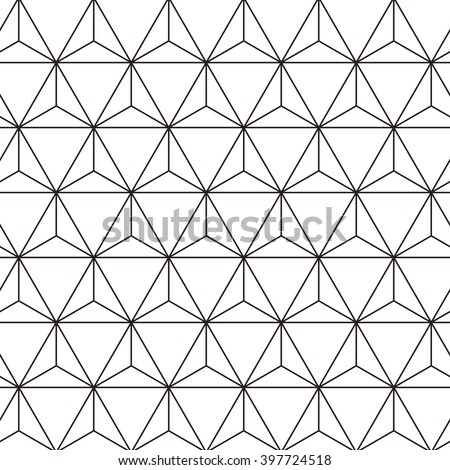 triangle grid design vector seamless pattern stock vector royalty