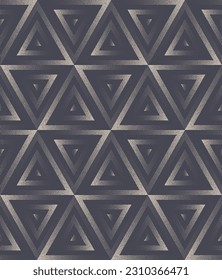 Triangle Grid Luxury Clásico Patrón transparente Vector De Punto De Trabajo Resumen De Fondo. Diseño textil de moda de los años 50 de los 60 Imprimir abstracción geométrica repetitiva. Ilustración de arte semitónica en bucle