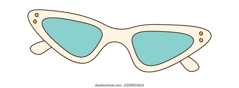 Ilustración del vector de gafas de sol triangulares