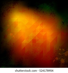 triangle grunge background, vector illustration