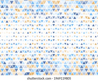 Triangle halftone geometric seamless pattern vector design. Mosaic grid, halftone triangles graphic texture.