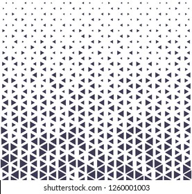 triangle halftone pattern, seamless geometric gradient border