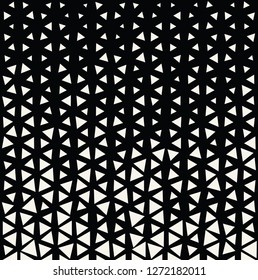 triangle halftone pattern, seamless geometric gradient border