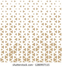 triangle halftone pattern, seamless geometric gradient border