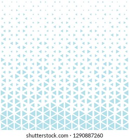 triangle halftone pattern, seamless geometric gradient border