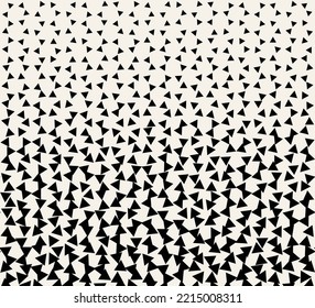  Triangle halftone seamless pattern.. Abstract geometric graphic design triangle pattern. 