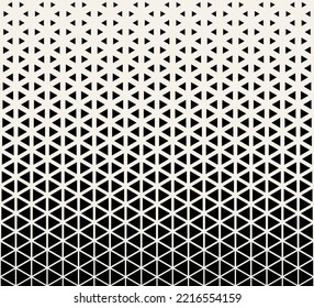  Triangle halftone seamless pattern.. Abstract geometric graphic design triangle pattern. 