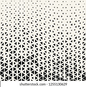 triangle halftone seamless pattern, minimal geometric background border texture