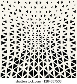 triangle halftone seamless pattern, minimal geometric background print texture