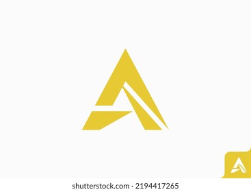 diseño del logotipo de triángulo y hexágono concepto minimalista plano