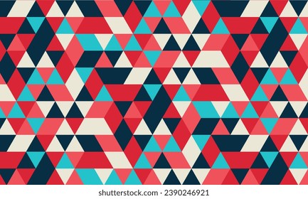 Triangle hexagon pattern with retro colors. Very suitable for backgrounds, wallpaper, design complements, decorations, and more.
