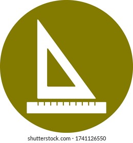 The triangle icon flat style eps 10 for web design