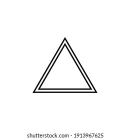 Triangle Icon, Flat and Trendy Sign Symbol Illustration on white background