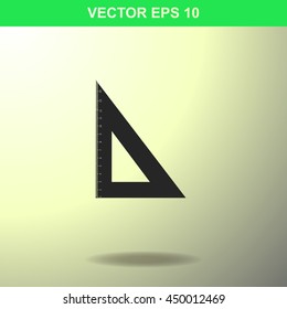Triangle icon. Illustration for business.