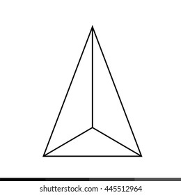 Triangle Icon Illustration design