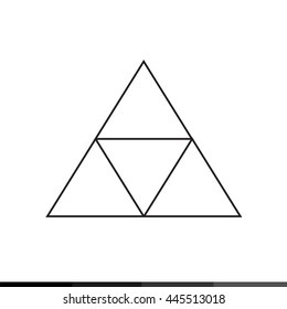 Triangle Icon Illustration design 