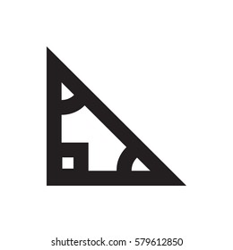 triangle icon illustration isolated vector sign symbol