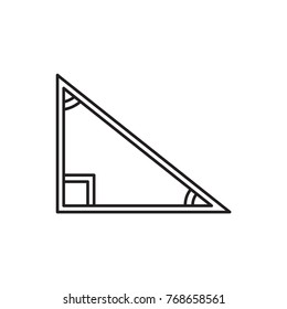 triangle icon illustration isolated vector sign symbol