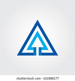 triangle icon to logo company