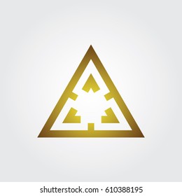 triangle icon to logo company