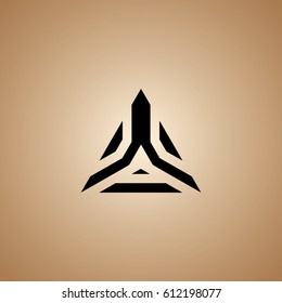 triangle icon to logo company