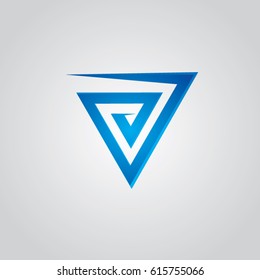 triangle icon to logo company