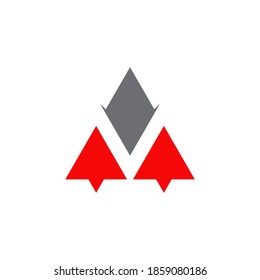Triangle icon logo design for business company vector template